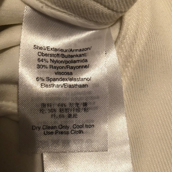 Dkny jacket, white, zipper front xs - Picture 9 of 9